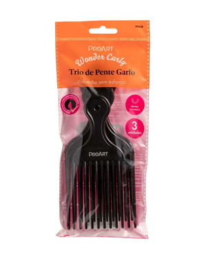 Pente Garfo de Plástico com 3 unidades - ProArt