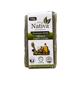 Shampoo Sólido 110g - Oliva e Capim limão