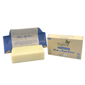 Shampoo Sólido 110g - Menta e Argila Branca