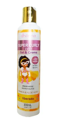 Gel e Creme 2 em 1 Infantil Super Curly 300ml - DHONNA