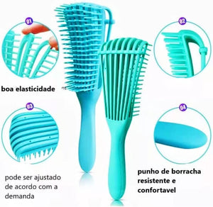 Escova Polvo Desembaraçadora - Cores Sortidas